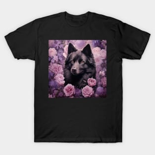 Floral Schipperke T-Shirt